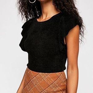 Free People Nikita Ruffle Sleeve Top